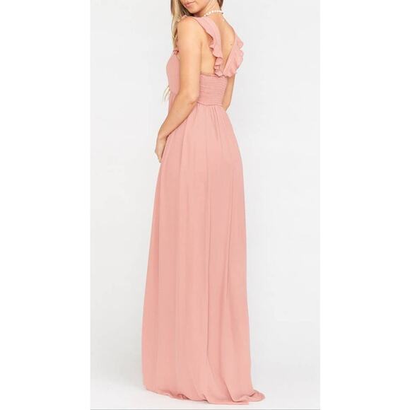 Show Me Your MuMu June Maxi Dress Rustic Mauve Crisp XL NWT - Picture 4 of 9